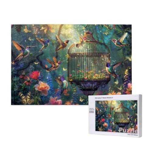 Puzzle 3000 Teile Erwachsene, Vogel Puzzle Blume Muster Design, Groß Holz Jigsaw 122x81cm Size mit Geschenkboxverpackung for Wanddeko Wohnzimmer, Geschenke für Frauen, Geschenke für Männer,Model1587 Puzzle 3000 Teile Erwachsene, Vogel Puzzle Blume Muster Design, Groß Holz Jigsaw 122x81cm Size mit Geschenkboxverpackung for Wanddeko Wohnzimmer, Geschenke für Frauen, Geschenke für Männer,Model1587 von Dozsconz