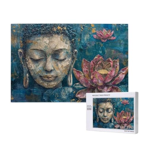 Puzzle 3000 Teile Erwachsene, Zen Puzzle Lotus Muster Design, Groß Holz Jigsaw 122x81cm Size mit Geschenkboxverpackung for Wanddeko Wohnzimmer, Geschenke für Frauen, Geschenke für Männer,Model79 Puzzle 3000 Teile Erwachsene, Zen Puzzle Lotus Muster Design, Groß Holz Jigsaw 122x81cm Size mit Geschenkboxverpackung for Wanddeko Wohnzimmer, Geschenke für Frauen, Geschenke für Männer,Model79 von Dozsconz