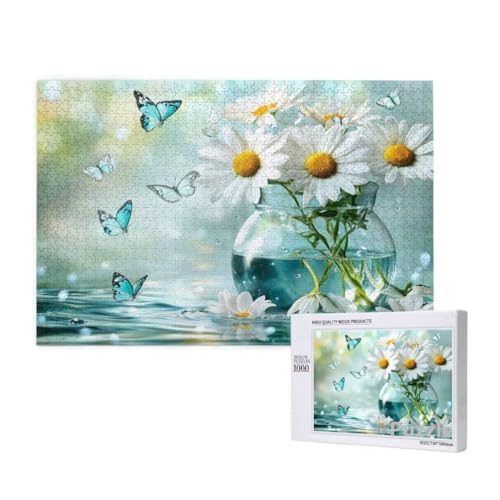 Schmetterling Puzzle 1500 Teile Erwachsene, Groß Puzzle Blume Muster Design, Jigsaw 87x57cm Size mit Geschenkboxverpackung, Wanddeko Wohnzimmer, Geschenke für Frauen, Geschenke für Männer,Model1264 Schmetterling Puzzle 1500 Teile Erwachsene, Groß Puzzle Blume Muster Design, Jigsaw 87x57cm Size mit Geschenkboxverpackung, Wanddeko Wohnzimmer, Geschenke für Frauen, Geschenke für Männer,Model1264 von Dozsconz