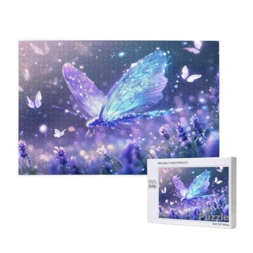 Schmetterling Puzzle 3000 Teile Erwachsene, Groß Puzzle Lavendel Muster, Holz Jigsaw 122x81cm Size mit Geschenkboxverpackung, Wanddeko Wohnzimmer, Geschenke für Frauen, Geschenke für Männer,Model498 Schmetterling Puzzle 3000 Teile Erwachsene, Groß Puzzle Lavendel Muster, Holz Jigsaw 122x81cm Size mit Geschenkboxverpackung, Wanddeko Wohnzimmer, Geschenke für Frauen, Geschenke für Männer,Model498 von Dozsconz