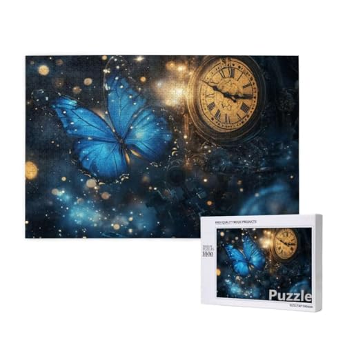 Schmetterling Puzzle 3000 Teile Erwachsene, Groß Puzzle Uhr Muster Design, Jigsaw 122x81cm Size mit Geschenkboxverpackung, Wanddeko Wohnzimmer, Geschenke für Frauen, Geschenke für Männer,Model582 Schmetterling Puzzle 3000 Teile Erwachsene, Groß Puzzle Uhr Muster Design, Jigsaw 122x81cm Size mit Geschenkboxverpackung, Wanddeko Wohnzimmer, Geschenke für Frauen, Geschenke für Männer,Model582 von Dozsconz