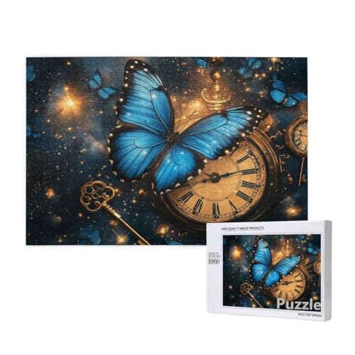 Schmetterling Puzzle 3000 Teile Erwachsene, Groß Puzzle Wecker Muster Design, Jigsaw 122x81cm Size mit Geschenkboxverpackung, Wanddeko Wohnzimmer, Geschenke für Frauen, Geschenke für Männer,Model584 von Dozsconz