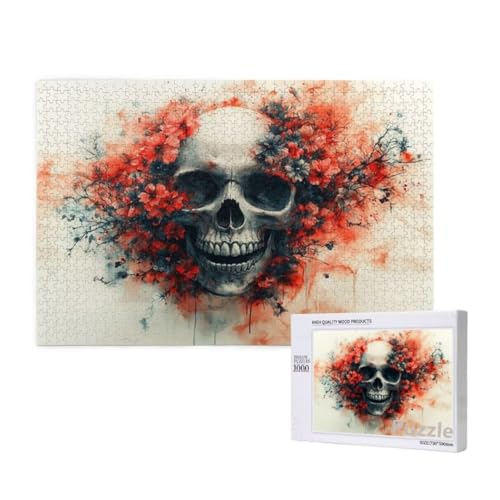 Skeleton Puzzle 3000 Teile Erwachsene, Groß Puzzle Blume Muster Design, Holz Jigsaw 122x81cm Size mit Geschenkboxverpackung, Wanddeko Wohnzimmer, Geschenke für Frauen, Geschenke für Männer,Model1668 Skeleton Puzzle 3000 Teile Erwachsene, Groß Puzzle Blume Muster Design, Holz Jigsaw 122x81cm Size mit Geschenkboxverpackung, Wanddeko Wohnzimmer, Geschenke für Frauen, Geschenke für Männer,Model1668 von Dozsconz