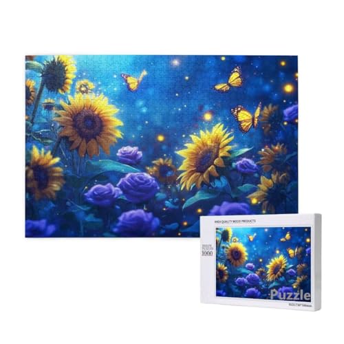 Sonnenblume Puzzle 1500 Teile Erwachsene, Groß Puzzle Schmetterling Muster, Jigsaw 87x57cm Size mit Geschenkboxverpackung, Wanddeko Wohnzimmer, Geschenke für Frauen, Geschenke für Männer,Model380 Sonnenblume Puzzle 1500 Teile Erwachsene, Groß Puzzle Schmetterling Muster, Jigsaw 87x57cm Size mit Geschenkboxverpackung, Wanddeko Wohnzimmer, Geschenke für Frauen, Geschenke für Männer,Model380 von Dozsconz