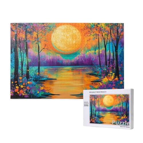 Sonnenuntergang Puzzle 2000 Teile Erwachsene, Groß Puzzle Wald Muster Design, Jigsaw 99x70cm Size mit Geschenkboxverpackung, Wanddeko Wohnzimmer, Geschenke für Frauen, Geschenke für Männer,Model1562 Sonnenuntergang Puzzle 2000 Teile Erwachsene, Groß Puzzle Wald Muster Design, Jigsaw 99x70cm Size mit Geschenkboxverpackung, Wanddeko Wohnzimmer, Geschenke für Frauen, Geschenke für Männer,Model1562 von Dozsconz