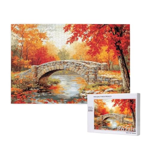 SteinbrüCke Puzzle 3000 Teile Erwachsene, Groß Puzzle Ahornblatt Muster, Holz Jigsaw 122x81cm Size mit Geschenkboxverpackung, Wanddeko Wohnzimmer, Geschenke für Frauen, Geschenke für Männer,Model1184 SteinbrüCke Puzzle 3000 Teile Erwachsene, Groß Puzzle Ahornblatt Muster, Holz Jigsaw 122x81cm Size mit Geschenkboxverpackung, Wanddeko Wohnzimmer, Geschenke für Frauen, Geschenke für Männer,Model1184 von Dozsconz