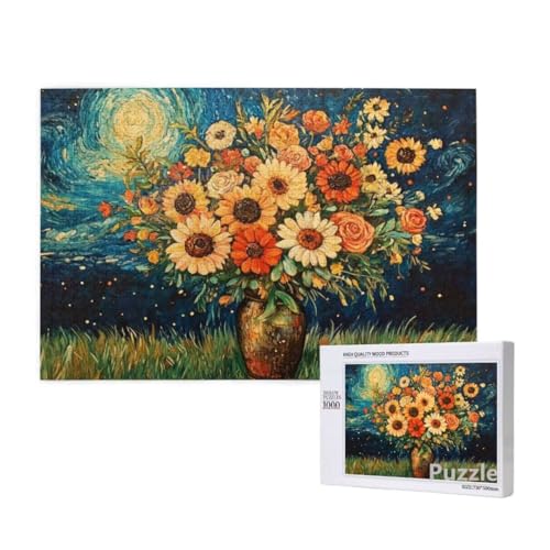 Sternenhimmel Puzzle 1500 Teile Erwachsene, Groß Puzzle Blume Muster Design, Jigsaw 87x57cm Size mit Geschenkboxverpackung, Wanddeko Wohnzimmer, Geschenke für Frauen, Geschenke für Männer,Model1138 Sternenhimmel Puzzle 1500 Teile Erwachsene, Groß Puzzle Blume Muster Design, Jigsaw 87x57cm Size mit Geschenkboxverpackung, Wanddeko Wohnzimmer, Geschenke für Frauen, Geschenke für Männer,Model1138 von Dozsconz