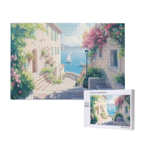 StraßE Puzzle 1000 Teile Erwachsene, Groß Puzzle Blume Muster Design, Holz Jigsaw 75x50cm Size mit Geschenkboxverpackung for Wanddeko Wohnzimmer, Geschenke für Frauen, Geschenke für Männer,Model322 StraßE Puzzle 1000 Teile Erwachsene, Groß Puzzle Blume Muster Design, Holz Jigsaw 75x50cm Size mit Geschenkboxverpackung for Wanddeko Wohnzimmer, Geschenke für Frauen, Geschenke für Männer,Model322 von Dozsconz