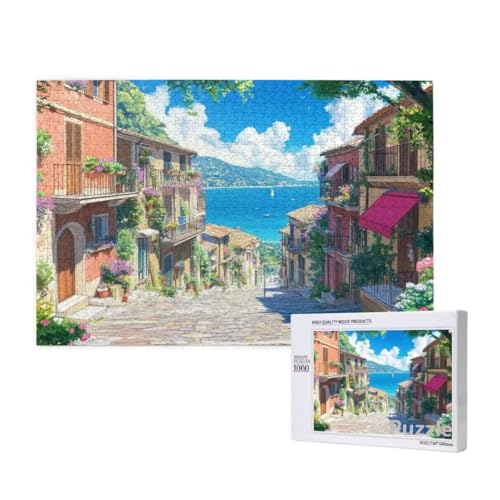 StraßE Puzzle 1000 Teile Erwachsene, Groß Puzzle Landschaft Muster Design, Holz Jigsaw 75x50cm Size mit Geschenkboxverpackung, Wanddeko Wohnzimmer, Geschenke für Frauen, Geschenke für Männer,Model902 StraßE Puzzle 1000 Teile Erwachsene, Groß Puzzle Landschaft Muster Design, Holz Jigsaw 75x50cm Size mit Geschenkboxverpackung, Wanddeko Wohnzimmer, Geschenke für Frauen, Geschenke für Männer,Model902 von Dozsconz