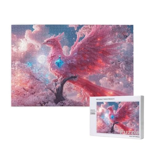 Suzaku Puzzle 1000 Teile Erwachsene, Groß Puzzle Rosa Muster Design, Holz Jigsaw 75x50cm Size mit Geschenkboxverpackung for Wanddeko Wohnzimmer, Geschenke für Frauen, Geschenke für Männer,Model878 Suzaku Puzzle 1000 Teile Erwachsene, Groß Puzzle Rosa Muster Design, Holz Jigsaw 75x50cm Size mit Geschenkboxverpackung for Wanddeko Wohnzimmer, Geschenke für Frauen, Geschenke für Männer,Model878 von Dozsconz