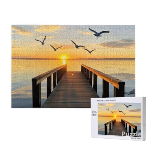 Vogel Puzzle 1500 Teile Erwachsene, Groß Puzzle Sonnenuntergang Muster Design, Jigsaw 87x57cm Size mit Geschenkboxverpackung, Wanddeko Wohnzimmer, Geschenke für Frauen, Geschenke für Männer,Model1364 Vogel Puzzle 1500 Teile Erwachsene, Groß Puzzle Sonnenuntergang Muster Design, Jigsaw 87x57cm Size mit Geschenkboxverpackung, Wanddeko Wohnzimmer, Geschenke für Frauen, Geschenke für Männer,Model1364 von Dozsconz