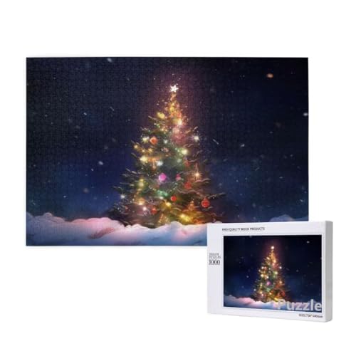 Weihnachtsbaum Puzzle 2000 Teile Erwachsene, Groß Puzzle Sternenhimmel Muster, Jigsaw 99x70cm Size mit Geschenkboxverpackung, Wanddeko Wohnzimmer, Geschenke für Frauen, Geschenke für Männer,Model512 von Dozsconz
