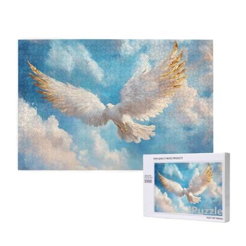 WeißE Taube Puzzle 2000 Teile Erwachsene, Groß Puzzle Kunst Muster Design, Holz Jigsaw 99x70cm Size mit Geschenkboxverpackung, Wanddeko Wohnzimmer, Geschenke für Frauen, Geschenke für Männer,Model932 WeißE Taube Puzzle 2000 Teile Erwachsene, Groß Puzzle Kunst Muster Design, Holz Jigsaw 99x70cm Size mit Geschenkboxverpackung, Wanddeko Wohnzimmer, Geschenke für Frauen, Geschenke für Männer,Model932 von Dozsconz