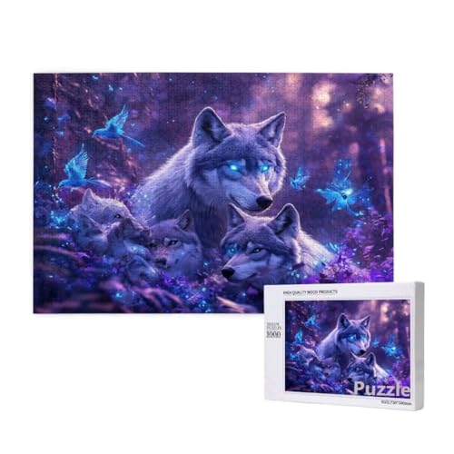 Wolf Puzzle 2000 Teile Erwachsene, Groß Puzzle Vogel Muster Design, Holz Jigsaw 99x70cm Size mit Geschenkboxverpackung for Wanddeko Wohnzimmer, Geschenke für Frauen, Geschenke für Männer,Model710 Wolf Puzzle 2000 Teile Erwachsene, Groß Puzzle Vogel Muster Design, Holz Jigsaw 99x70cm Size mit Geschenkboxverpackung for Wanddeko Wohnzimmer, Geschenke für Frauen, Geschenke für Männer,Model710 von Dozsconz