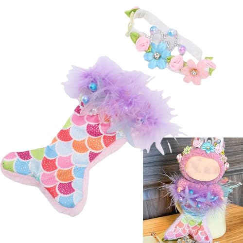 Dpofirs 17 cm Puppenkleidung, 2 -teilige Set -Kleidung, Fischschwanz Stilvoll mit Kopfschmuck, Kleidung Accessoires für 6,7 Zoll, Keine Puppe Dpofirs 17 cm Puppenkleidung, 2 -teilige Set -Kleidung, Fischschwanz Stilvoll mit Kopfschmuck, Kleidung Accessoires für 6,7 Zoll, Keine Puppe von Dpofirs