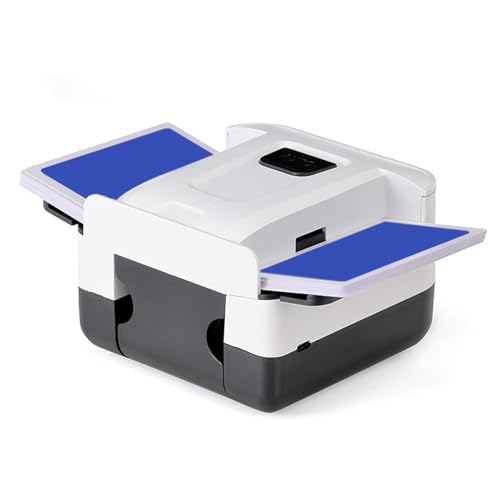 Dpofirs Automatischer Karten Mischler, One Press Electric Playing Card Spender Niedriger Rauschen für 1 2 Decks, Tragbare Mischmaschine Wieder Aufgeladen für Reisen Family Treffen (Black) von Dpofirs
