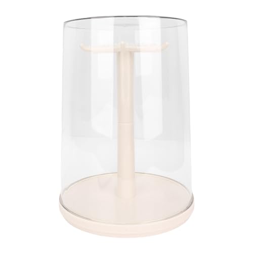 Dpofirs Puppenrückverdrehung der Klaren, Schützende Rotatable Figuren Puppenaufstellung Bequemer Hanger Anti -Aging 360 ° -Rotation für die Puppensammlung (Cremeweiß) von Dpofirs