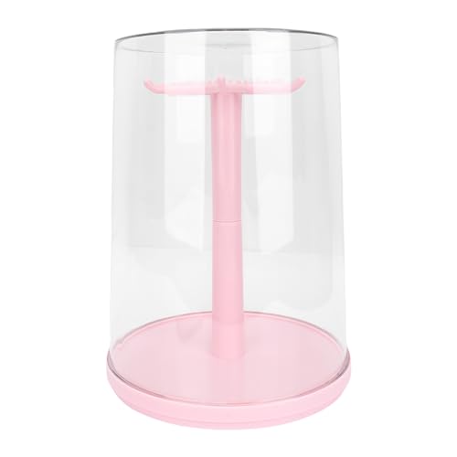 Dpofirs Puppenrückverdrehung der Klaren, Schützende Rotatable Figuren Puppenaufstellung Bequemer Hanger Anti -Aging 360 ° -Rotation für die Puppensammlung (PINK) von Dpofirs