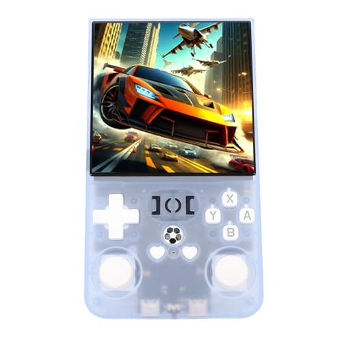 Dpofirs Retro Handheld Spielekonsole, 4000mah Wiederaufladbar, 60+ Simulatoren Tragbare Taschenmini , 4 Zoll High Definitionsbildschirm in 64 G Tragbaren Spielen für Erwachsene Eingebaut (Blue #13) von Dpofirs