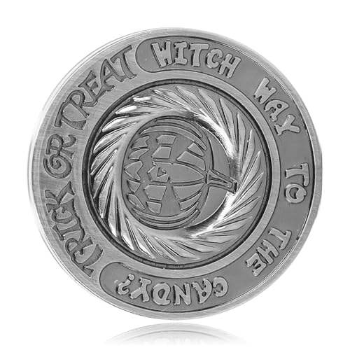 Haptische Münze, Fidget Slider Spielzeug Stressabbau Metall Fidget Clicker, Metall EDC Sinnesspielzeug für Erwachsene ADHS Geburtstagsgeschenk Erwachsene von Dpofirs