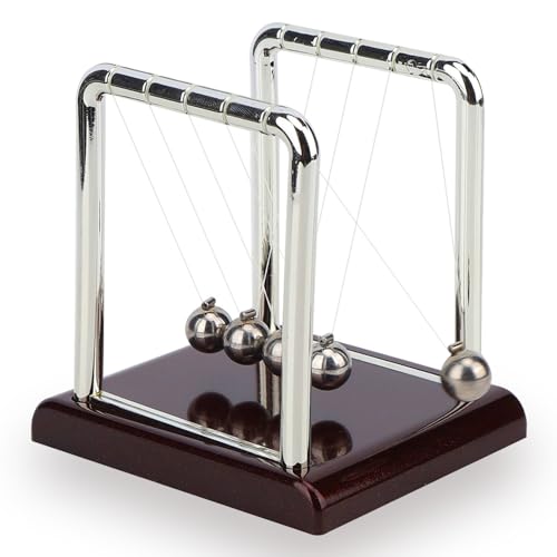 Newton Cradle, Klassiches Newton Kugelspiel Newton Pendel, Balance Pendel Ball Spielzeug, Physik Deko für Schreibtisch, Pendelball Dekoration(S) von Dpofirs