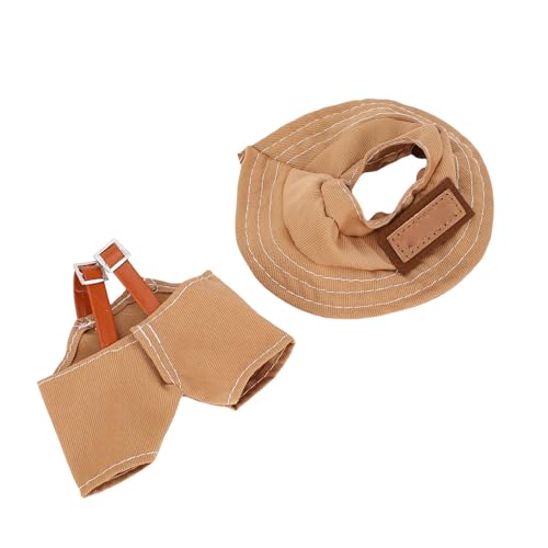 Puppenkleidung für 17 cm, Overalls und Cap Kleidung Accessoires, Puppenweichkleidung Ersatz, für Sitzende Puppen, Keine Puppe Puppenkleidung für 17 cm, Overalls und Cap Kleidung Accessoires, Puppenweichkleidung Ersatz, für Sitzende Puppen, Keine Puppe von Dpofirs