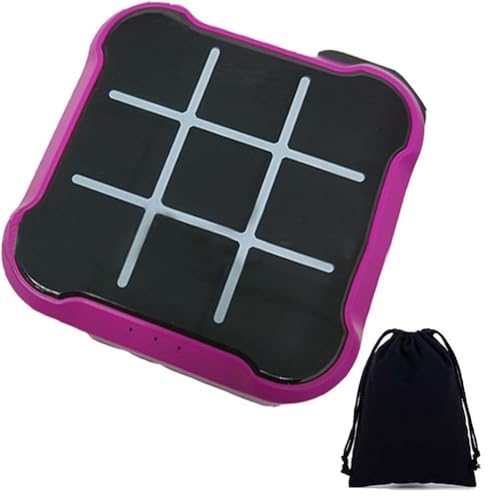 Elektronisches Tic Tac Toe-Spiel, Handheld-Super-Tic Tac Toe-Brettspiel, Ultimative Spaß-Puzzle-Spielekonsole, Tragbare Reise-Fidget-Handheld-Elektronik for Bildung und Gedächtnisentwicklung(Purple) von Dpptgh