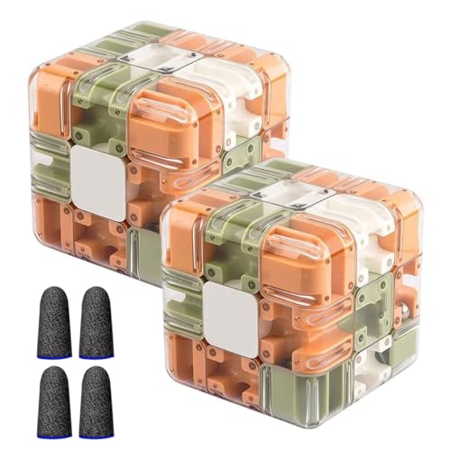 Großes Labyrinth, 3D-Puzzle, Labyrinthwürfel – Spannendes Denkspiel, 3D-Labyrinth-Ball-Puzzle, Handheld-Zappelspiel Für Erwachsene Und Kinder, Zur Linderung Von Angstzuständen(2PCS-A) von Dpptgh