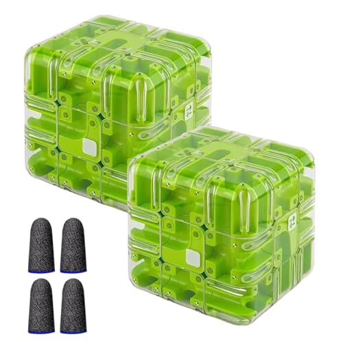 Großes Labyrinth, 3D-Puzzle, Labyrinthwürfel – Spannendes Denkspiel, 3D-Labyrinth-Ball-Puzzle, Handheld-Zappelspiel Für Erwachsene Und Kinder, Zur Linderung Von Angstzuständen(2PCS-D) von Dpptgh