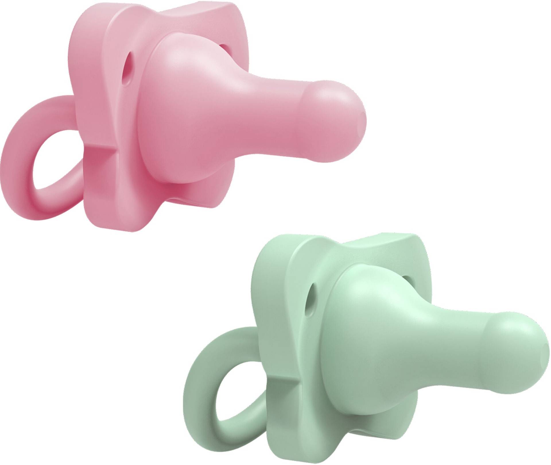 Dr. Brown's HappyPaci Schnuller 0–6 Monate 2er-Pack Silikon, Rosa/Grün von Dr. Brown's