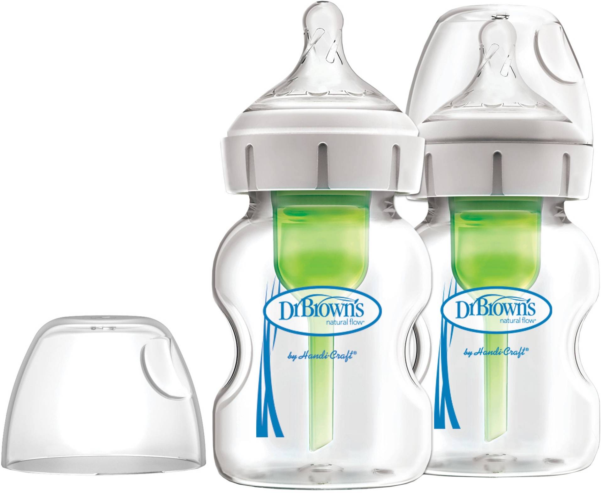 Dr. Brown's Option+ Breiter Hals Glasflasche 150 ml 2er-Pack Dr. Brown's Option+ Breiter Hals Glasflasche 150 ml 2er-Pack von Dr. Brown's