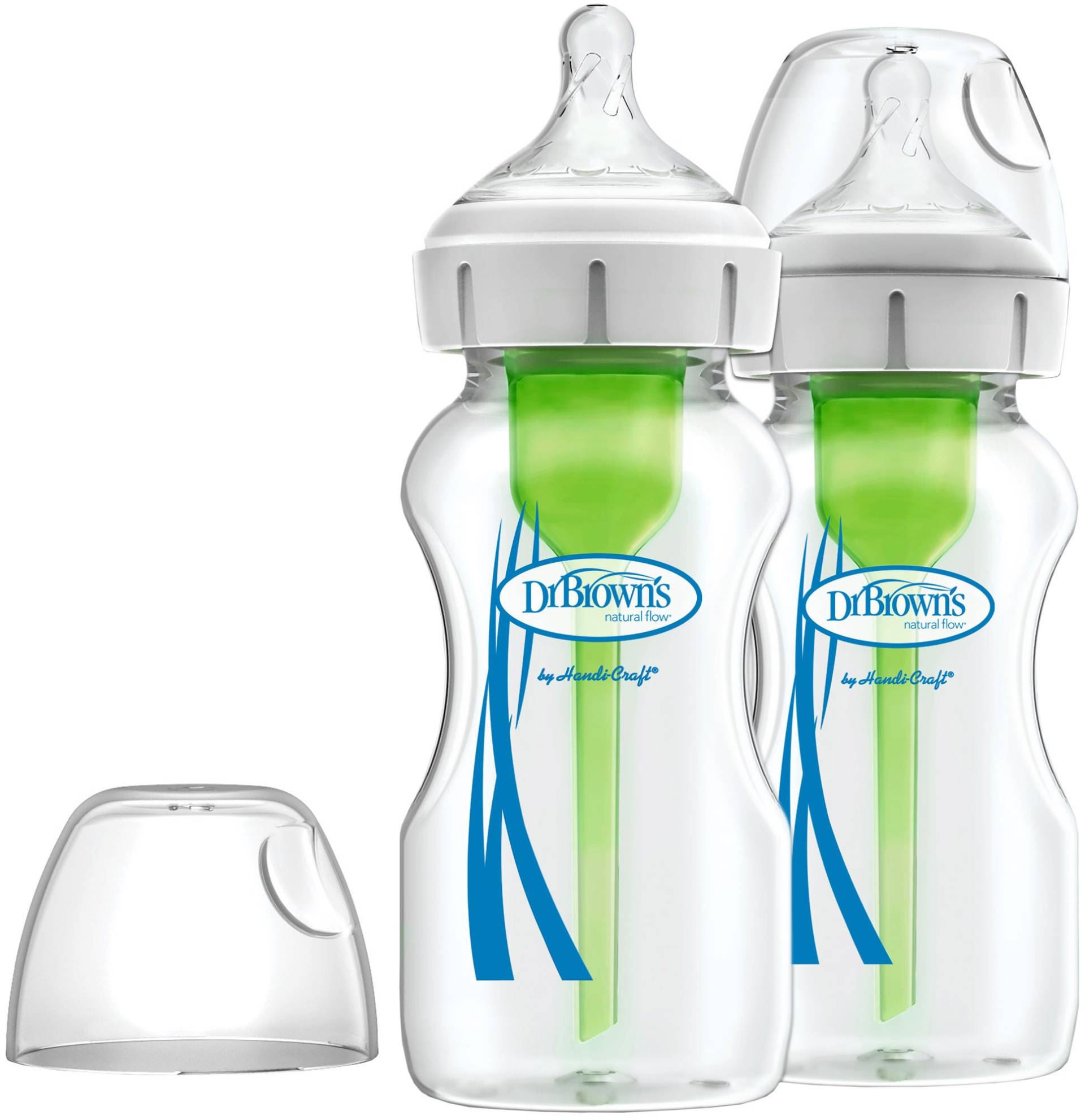 Dr. Brown's Option+ Breiter Hals Glasflasche 270 ml 2er-Pack Dr. Brown's Option+ Breiter Hals Glasflasche 270 ml 2er-Pack von Dr. Brown's