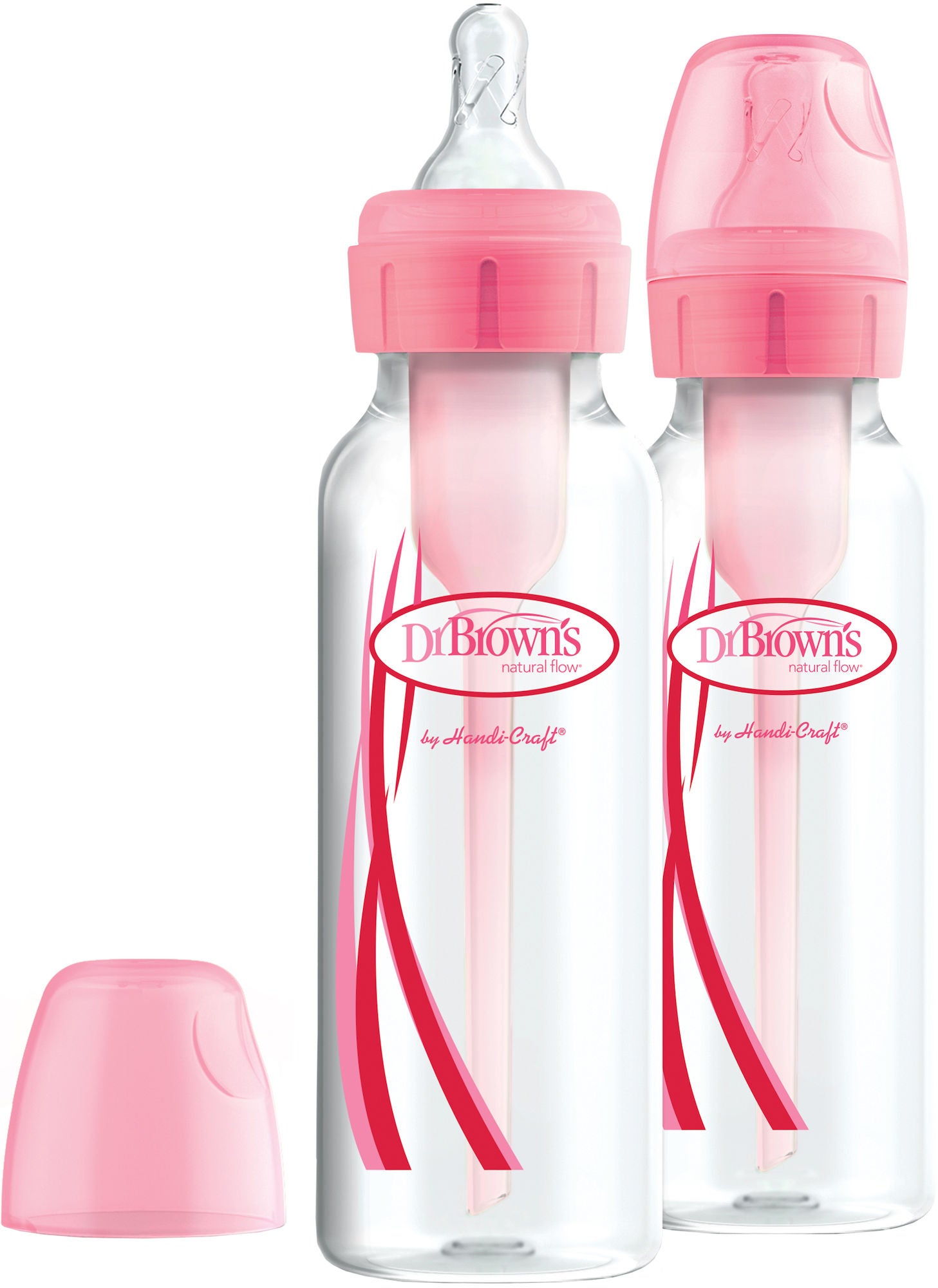 Dr. Brown's Option+ Schmaler Hals Babyflasche 250 ml 2er-Pack, Rosa Dr. Brown's Option+ Schmaler Hals Babyflasche 250 ml 2er-Pack, Rosa von Dr. Brown's