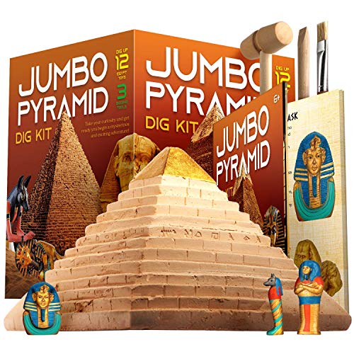 Dr. Daz Ägypten Ausgrabungsset für Kinder - Experimentierset Groß Pyramide Spiel Dig Kit Spielzeug für Kinder Ab 4 5 6 7 8 9 10 Jahre von Dr. Daz