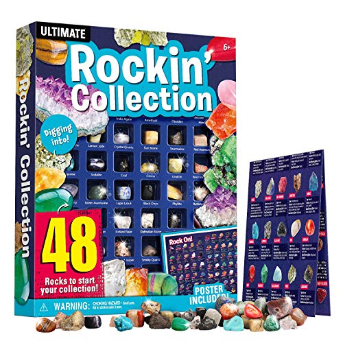 Dr. Daz Gem Collection Steinmineral-Set für Kinder, mit pädagogischer Kennzeichnung, Kristall, Quarz, Pyrit-Steine Dr. Daz Gem Collection Steinmineral-Set für Kinder, mit pädagogischer Kennzeichnung, Kristall, Quarz, Pyrit-Steine von Dr. Daz