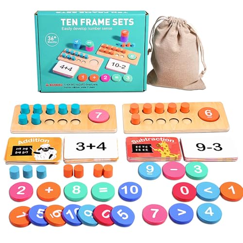 Dr. MUYA® Montessori Spielzeug 2 3 4 5 6 Jahre, Montessori Spielzeug ab 3 Jahre, Lernspiele ab 5 Jahre, Montessori Spielzeug 2 Jahre, Lernspielzeug, Geschenk 2-6 Jahre Kinder Junge Mädchen von Dr. MUYA