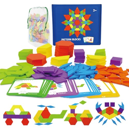 Dr. MUYA® Montessori Spielzeug 3 4 5 6 Jahre, Tangram, Lernspiele ab 3 Jahre, Montessori Spielzeug ab 3 Jahre, Geschenk 3–6 Jahre Kinder Junge Mädchen von Dr. MUYA