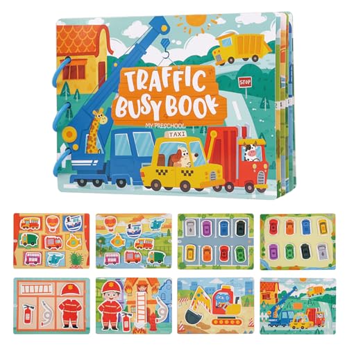 Dr. MUYA® Montessori Spielzeug 1 2 3 Jahre, Quiet Book, Kinderspielzeug ab 2 Jahre, Motorikspielzeug ab 1 Jahr, Activity Board ab 1 Jahr, Lernspiele, Geschenk für 1–3 Jahre Kinder Junge Mädchen von Dr. MUYA