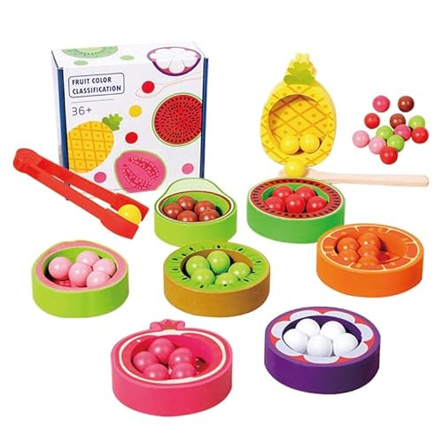 Dr. MUYA® Montessori Spielzeug für 2 3 4 5 Jahre, Sortierspiel, Kinderspielzeug ab 2 Jahre, Motorikspielzeug ab 1 Jahr, Sensory Play, Lernspiele, Geschenk für 2–5 Jahre Kinder Junge Mädchen von Dr. MUYA