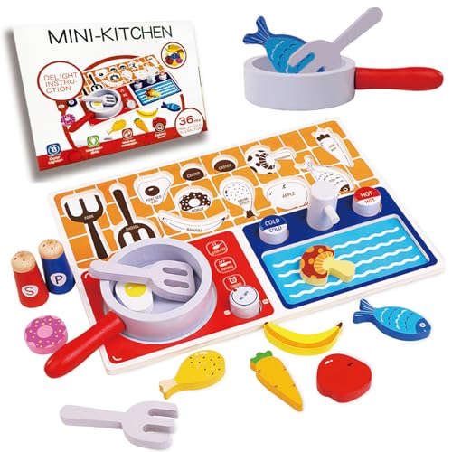 Dr. MUYA® Spielküche Zubehör, Kinderküche Zubehör Holz, Montessori Spielzeug ab 2 3 4 5 Jahr, Rollenspiele Holzspielzeug Puppengeschirr , Geschenk für Kinder Jungen Mädchen Dr. MUYA® Spielküche Zubehör, Kinderküche Zubehör Holz, Montessori Spielzeug ab 2 3 4 5 Jahr, Rollenspiele Holzspielzeug Puppengeschirr , Geschenk für Kinder Jungen Mädchen von Dr. MUYA