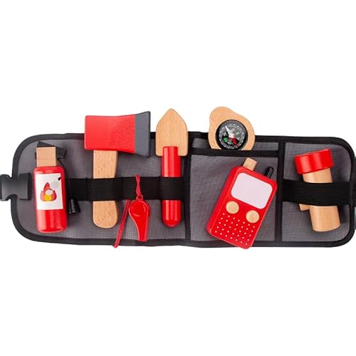Dr.MUYA® Montessori Spielzeug 3 4 5 Jahre, Feuerwehr Spielzeug, Spiele ab 3 Jahre, Holzspielzeug, Motorikspielzeug, Lernspiel, Geschenk 3-5 Jahre Kinder Junge Mädchen von Dr. MUYA