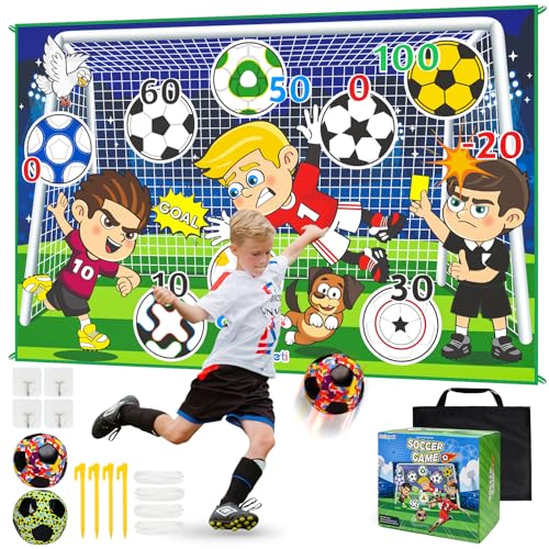 Dr.Rapeti 60 x 40 inch Fußball Spielset für Kinder, Fußball-Spielmatte, Sportspaß für Garten Indoor Outdoor, Fußball mit Klettbällen Spielzeug, Fussball Geburtstag Geschenke für 3-10 Kinder Dr.Rapeti 60 x 40 inch Fußball Spielset für Kinder, Fußball-Spielmatte, Sportspaß für Garten Indoor Outdoor, Fußball mit Klettbällen Spielzeug, Fussball Geburtstag Geschenke für 3-10 Kinder von Dr.Rapeti
