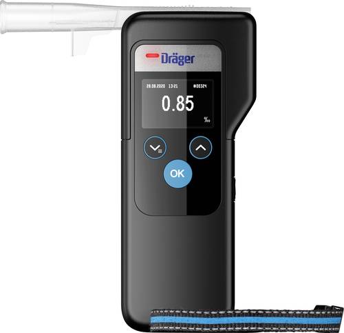 Dräger Alcotest 6000 Alkoholtester Schwarz 0.00 bis 5.00 ‰ Alarm, inkl. Display von Dräger