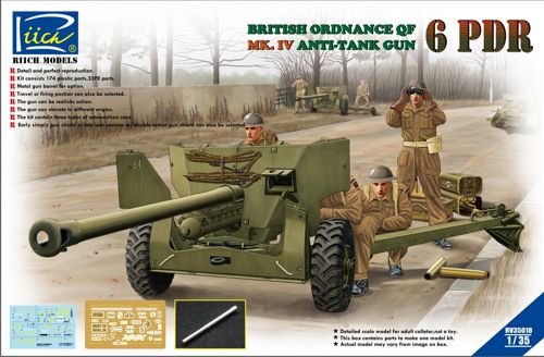 Riich Models RV35018 - Modellbausatz Ordanance QF 6-PDR.MK.IV Late War Infant Anti-Tank Gun Riich Models RV35018 - Modellbausatz Ordanance QF 6-PDR.MK.IV Late War Infant Anti-Tank Gun von Dragon Models USA