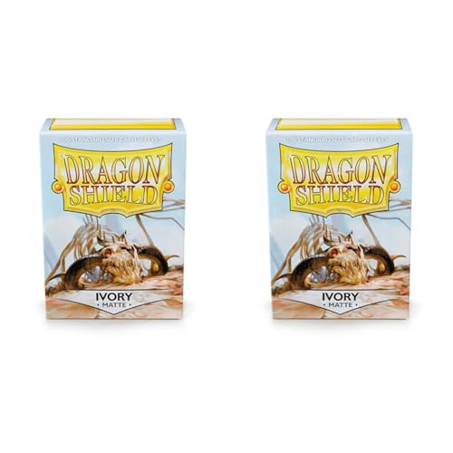 Arcane Tinmen ART11017 Dragon Shield: Matte – Ivory (100) (Packung mit 2) von Dragon Shield