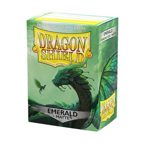 Dragon Shield Hülsen, matt, Standardgröße, 100 Stück, Smaragd von Dragon Shield
