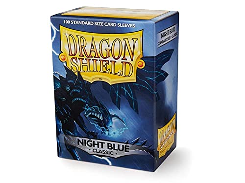Dragon Shield ART10042 Classic Standard Size Sleeves 100pk-Night Blue, Multicoloured von Arcane Tinmen