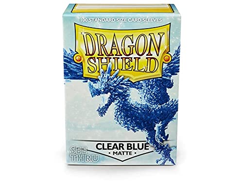 Dragon Shield 11033 Standard Sleeves Kartenhhüllen, Matte Clear Blue, ART11033 von Dragon Shield