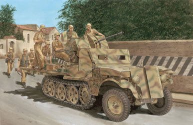 SD.KFZ.10/5 w/ARMOR CAB f. 2cm Flak von Dragon