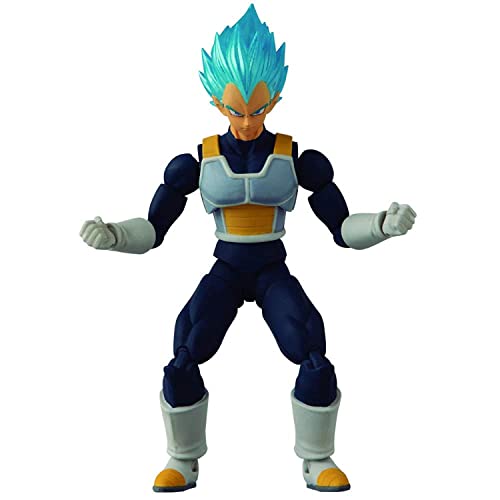 Bandai Dragon Ball Evolve Blue Vegeta Anime-Figur, Dragon Ball Super Blue Vegeta Anime-Spielzeugfigur, Bandai Actionfigur, Anime-Geschenk, Fanartikel, Dragon Ball-Manga, Vegeta Anime-Figur, 12,5 cm von BANDAI